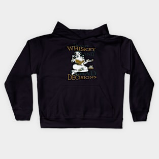 Good Whiskey And Bad Decisions Kids Hoodie